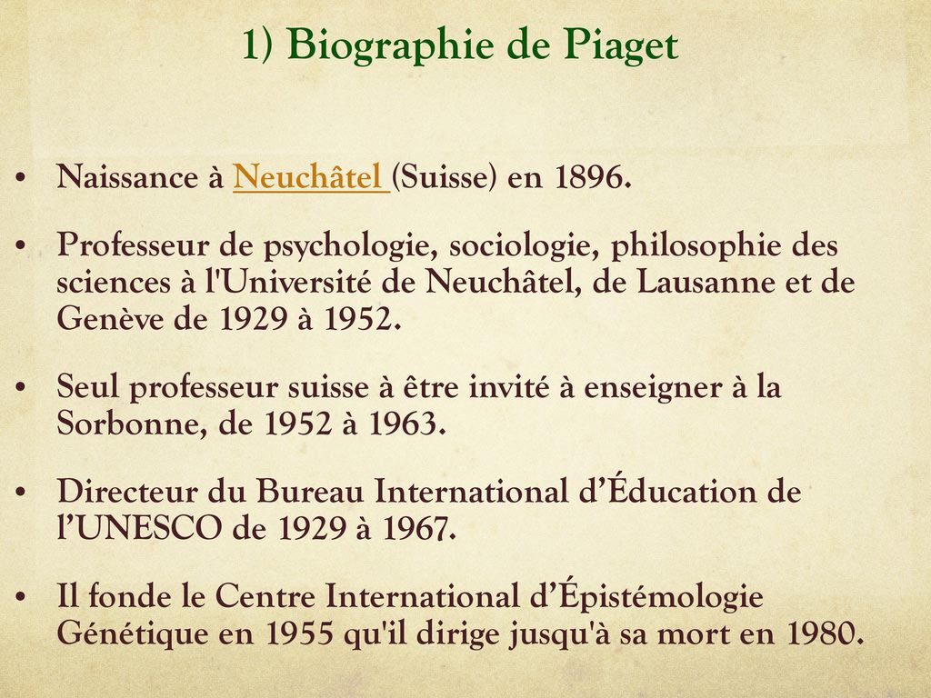 Le constructivisme et la psychologie g n tique ppt t l charger